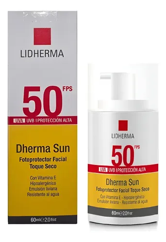 Dherma Sun Fotoprotector Facial Toque Seco Fps 50 Piel Grasa