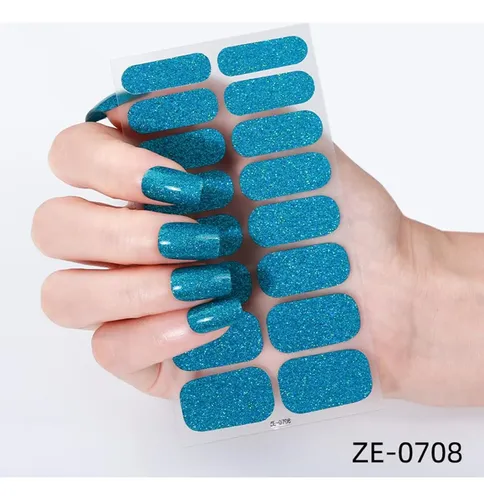 Kit De Envolturas De Uñas Completas 8sheets Con Tiras De