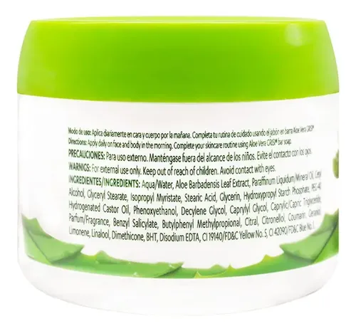 Crema Facial Y Loción Corporal Grisi Aloe Vera Freshness 112