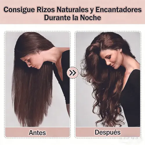 Cepillo De Rulo + Gorro De Dormir + Tubo Para Cabello Negro