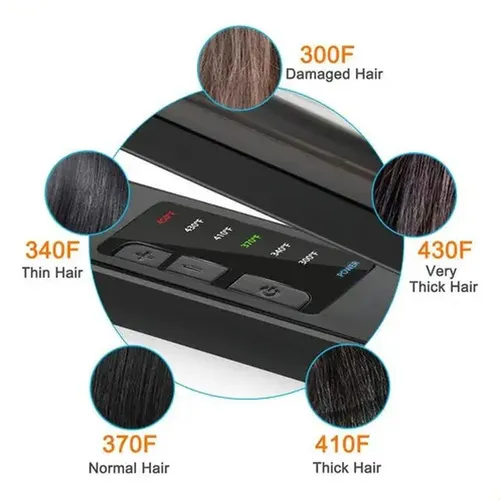 Alisador De Pelo Profesional A Vapor, Plancha Plana De Zker