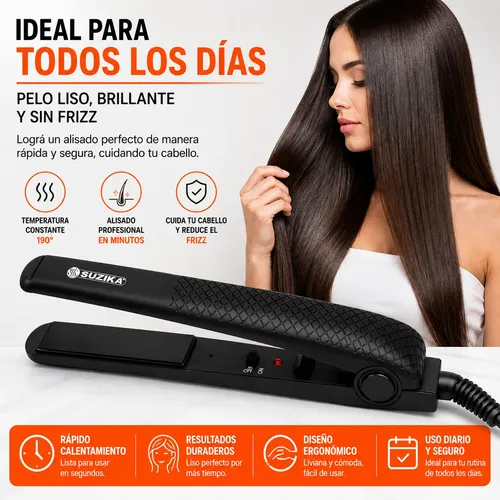 Planchita Pelo Plancha Pelo Cabello Cerámica Suzika Pl047