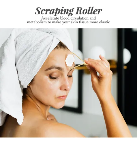 Zxd Rodillo Terapéutico Facial Masajeador Y Gua Sha