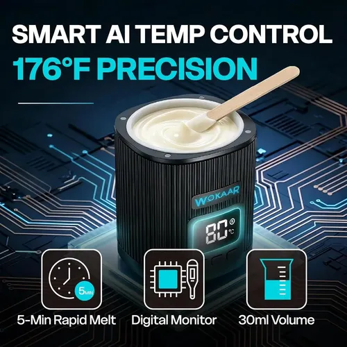 Kit De Depilación Facial Y De Oídos Con Control Digital Y