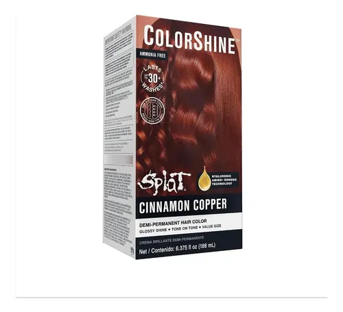 Coloración Demi-permanente Splat Cinnamon Copper Para