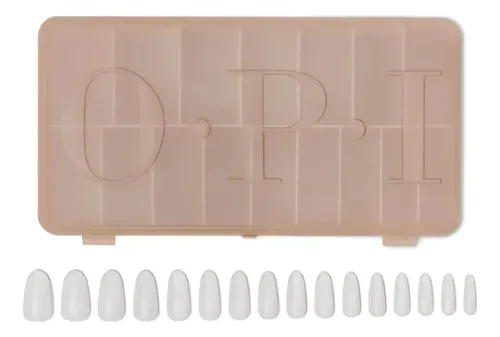 Opi Gelevate Tips Para Soft Gel Round Medium 640 Unidades Incoloro Lisa