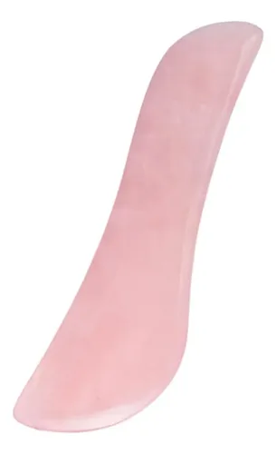 Rodillo Jade Rosa Natural Y Gua Sha Para Masaje Facial