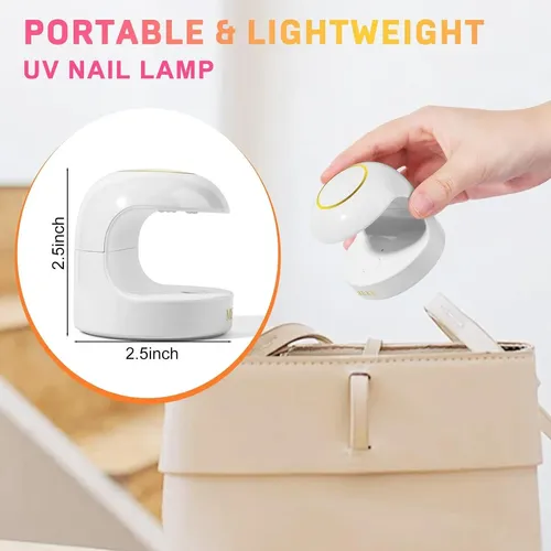 Lámpara Uv/led Mekk Mini 18w Para Uñas En Gel