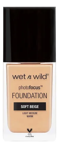 Wet n Wild Base de Maquillaje Mate Photo Focus Soft Beige piel mixta