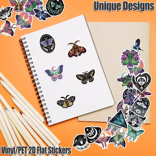 50pcs Luna Y Polilla Stickers Pack