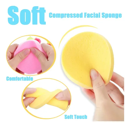 Esponja Facial Comprimida Gddochn 240 Unidades Para Remover