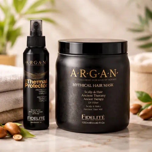 Máscara Fidelité Mythical Argán Nutrición 1kg + Protector