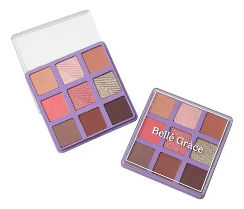 Paleta Tono 04 Sombras de Ojos X9 Tonos Brillante Mate Maquillaje Rostro Veoquiero