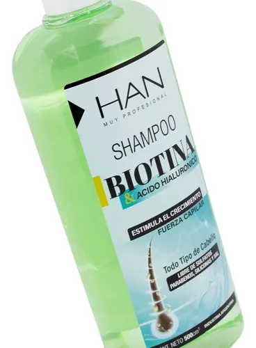 Han Biotina Acido Hialuronico Shampoo Anticaída Crecimiento