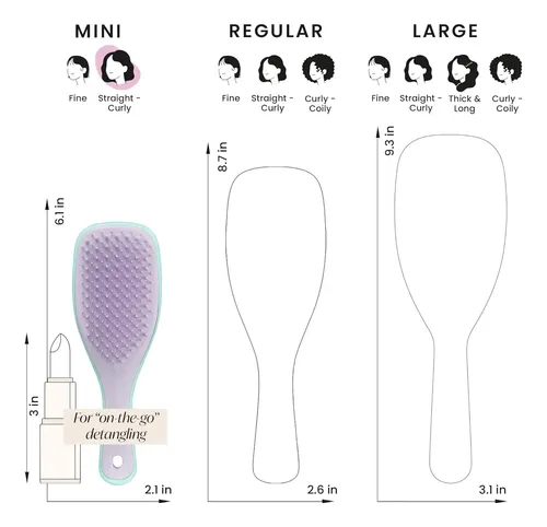 Tangle Teezer El Mini Cepillo Desenredante Para Cabello
