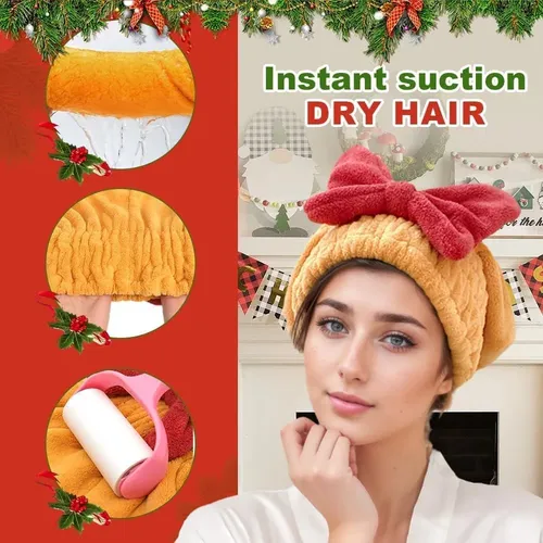 Genérico 2 Gorros De Microfibra Para Secar El Cabello Toalla