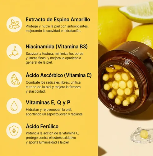 Kit Skincare Coreano Crema Vitamina C + Contorno Ojos