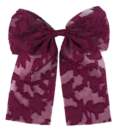 Corbata De Pelo Retro De Encaje Floral De Estilo Francés, 6