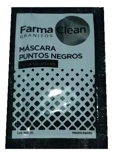 Mascarilla Negra Farmaclean Carbón Activado Antiacné Gel 7ml