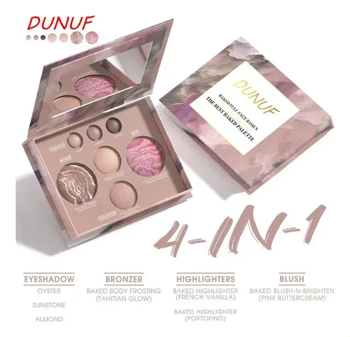 Caja Portátil 7 Colores Con Sombras Ojos Sonrojadas En 4 En