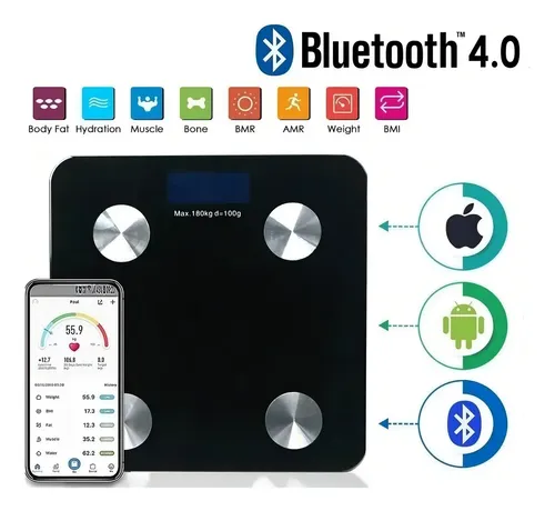 Balanza Inteligente Digital Bluetooth App Corporal