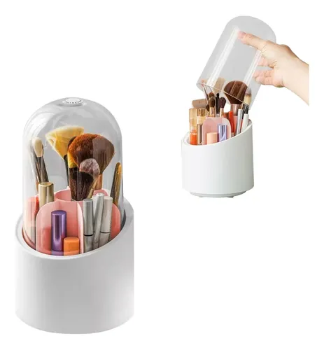 Soporte Organizador De Brochas Giratorio Maquillaje Pinceles