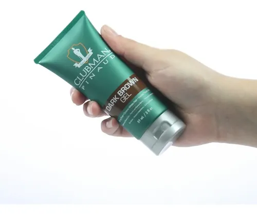 Gel Clubman Cubre Canas Marrón Oscuro Temporal Barba 89ml