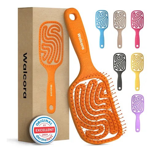 Cepillo Para El Cabello Walcora Desenredante Naranja Sin Dol