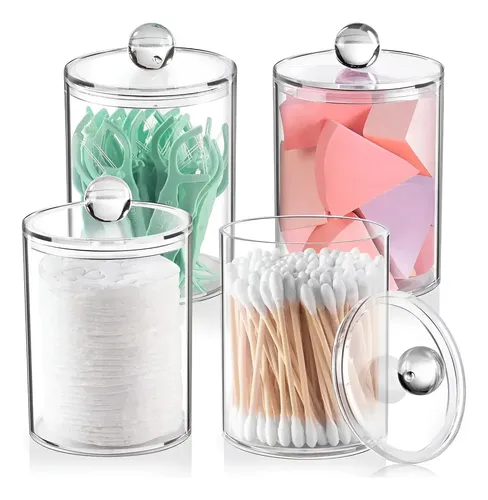 1pcslvo 4 Organizador De Maquillaje Con Tapa Almacenamiento