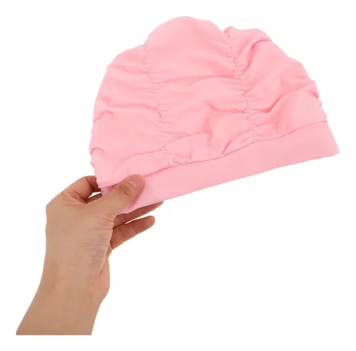 2 Gorros De Baño Plisados Para Mujer, Para Cabello Largo