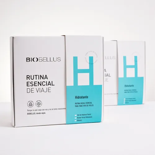 Kit Rutina Facial Skincare Hidratante Viaje Travel Biobellus
