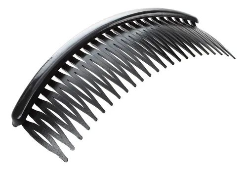 Peineta De Plástico Negro Con 24 Dientes, 10 Unidades, Para