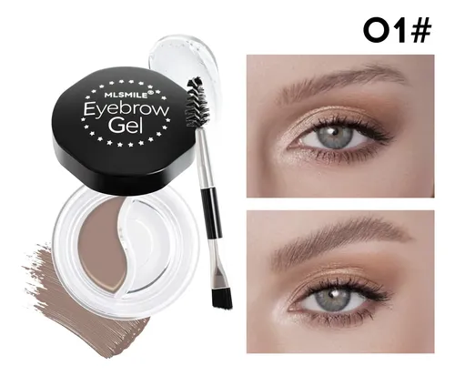 Gel 2 En 1 Para Cejas Dos Tonos Resistente Agua No Se Corre