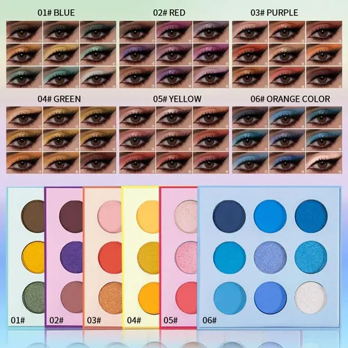 Paleta Morada 9 Colores Hxssll D02