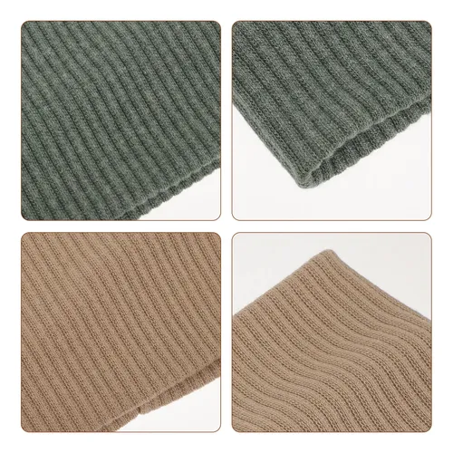 2 Diademas Multifuncionales, Bandas Deportivas Para El Sudor Beige And Olive Green One Size Acanalado