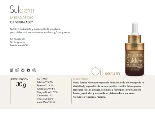 Serum Sulderm La Edad De Oro Tipo De Piel Todo Tipo De Piel