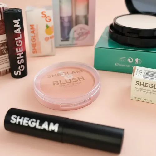 Set Maquillaje Completo Polvo Compacto Labial Rubor