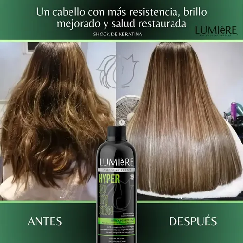 Alisado Lacio Profesional Encerado+ Shock Keratina Brillo 2l