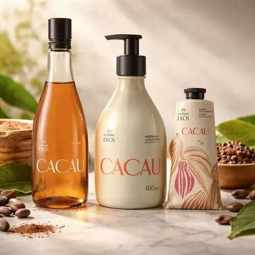 Kit Regalo Mujer Ekos Cacao Natura Cremas Perfume Frescor