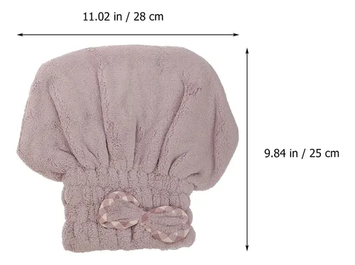 2 Gorras Coral Fast Dry Para Cabello, 2 Piezas