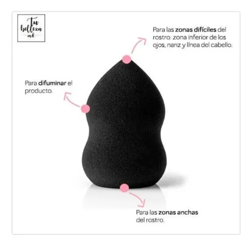 Esponja Blender Mary Kay Para Maquillaje Liquido Lanzamiento Color Negro