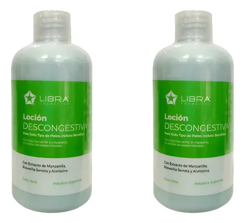 Loción Descongestiva Facial Todo Tipo Piel 500ml Libra X 2 U