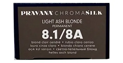 Color De Cabello Pravana Chromasilk Creme, 8.1, Rubio Ceniza