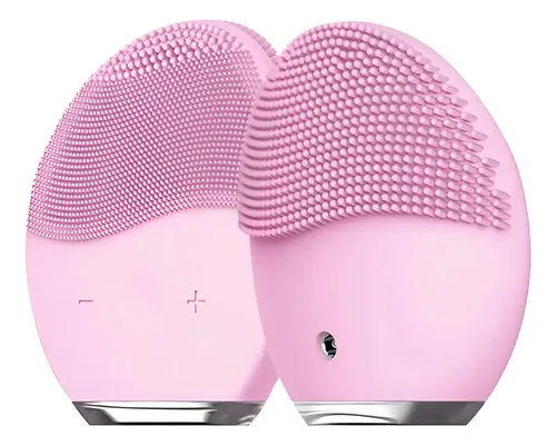 Limpiador Masajeador Facial Electrico Rostro Recargable Usb Color Rosa
