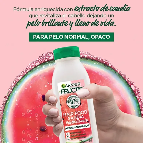 Acondicionador Garnier Fructis Hair Food Sandía X 300 Ml