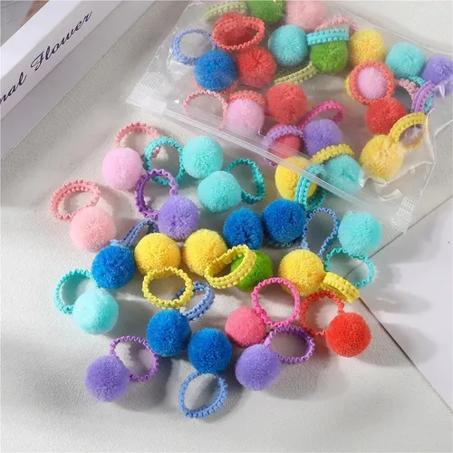 2 Juegos De Lindas Pinzas Para El Cabello De Peluche
