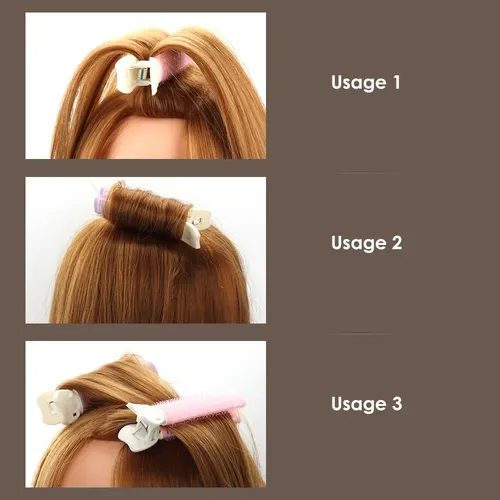Juego De Rulos De Pelo De 6 Piezas Para Cabello Medio Largo