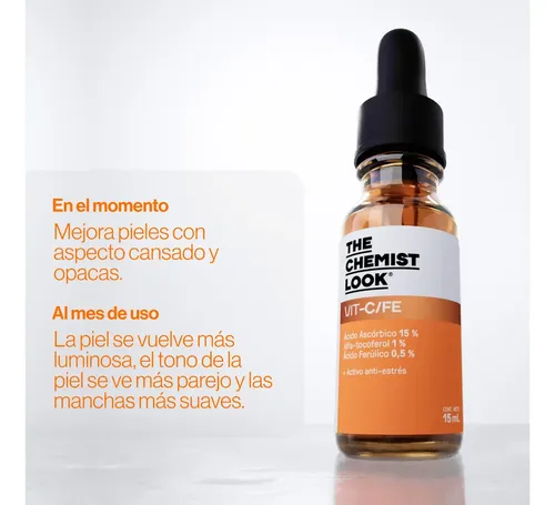 Serum Booster Vit-c/fe 15 Ml The Chemist Look Todo Tipo De Piel Día/noche