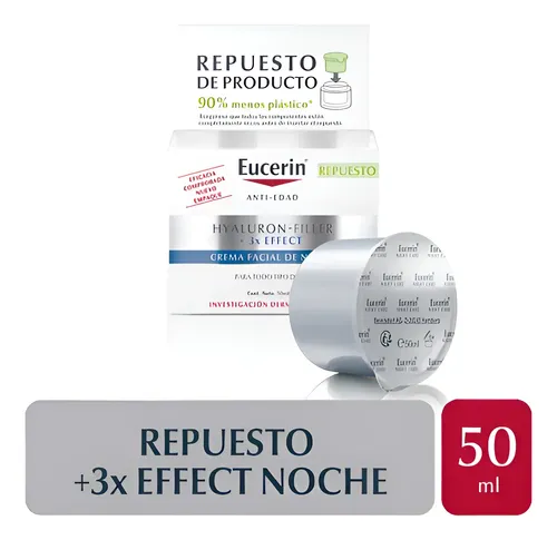 Refill Eucerin Hyaluron Filler Crema Facial De Noche X 50 Ml