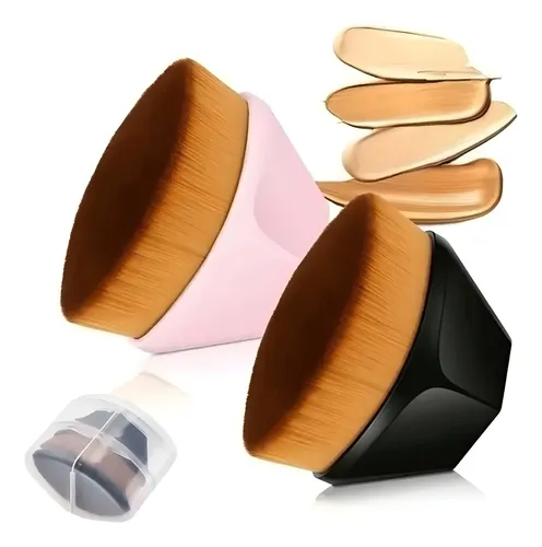 Pincel Mágico Con Base Ovalada Hexagonal Makeup